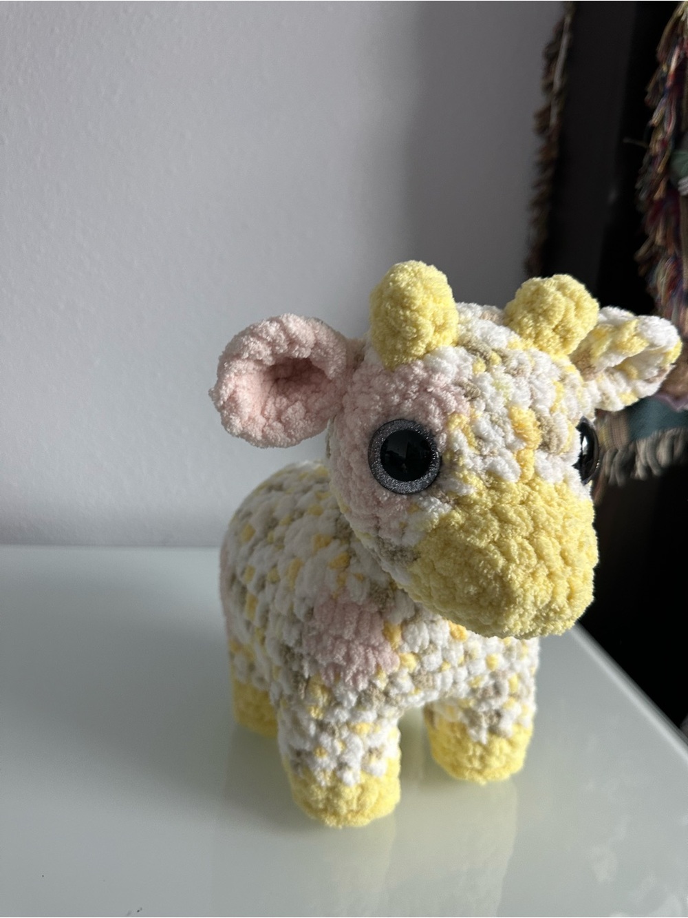 Handmade Crochet Cow Plushie - Picture 3 of 8